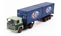 SCANIA LBT 141 тягач + прицеп контейнеровоз -  IXO/Altaya 1/43, масштабная модель, IXO грузовики (серии TRU), scale43