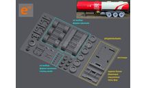trans-kit 3 оси для полуприцеп (прицеп) IXO/Altaya - 1/43, масштабная модель, scale43, IXO грузовики (серии TRU), Mercedes-Benz