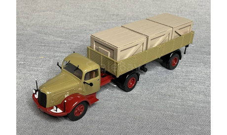 SALE!!! Mercedes LS 325 + ПРИЦЕП (св.коричневый)   - IXO 1/43, масштабная модель, scale43, IXO/Altaya, Mercedes-Benz