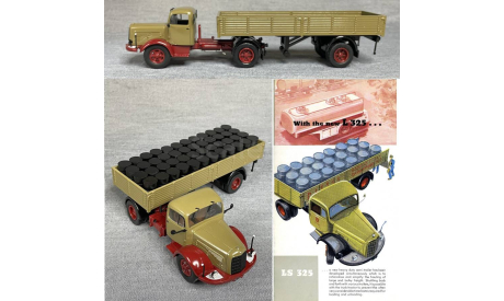 SALE!!! Mercedes LS 325 + ПРИЦЕП (св.коричневый)   - IXO 1/43, масштабная модель, scale43, IXO/Altaya, Mercedes-Benz