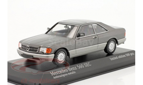 Mercedes 560 SEC (C126)  Minichamps  1/43, масштабная модель, scale43, Mercedes-Benz