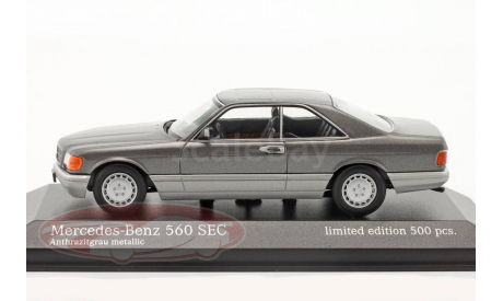 Mercedes 560 SEC (C126)  Minichamps  1/43, масштабная модель, scale43, Mercedes-Benz