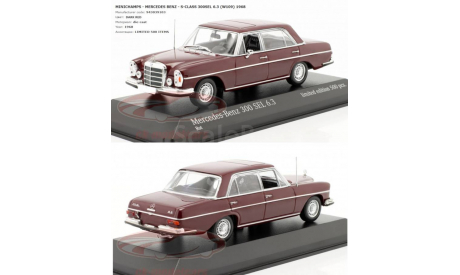 Mercedes W108 300 SEL 6,3  Minichamps  1/43, масштабная модель, scale43, Mercedes-Benz