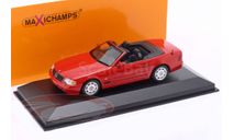 Mercedes SL (R129) красный Minichamps  1/43, масштабная модель, scale43, Mercedes-Benz
