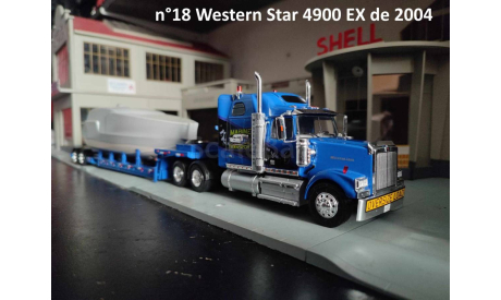 Western Star 4900 EX  + boat  2004   тягач + прицеп - #18 IXO 1/43, масштабная модель, IXO грузовики (серии TRU), scale43