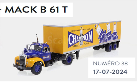 MACK  B 61 T ’Champion’ тягач + прицеп - #38 IXO 1/43, масштабная модель, IXO грузовики (серии TRU), scale43