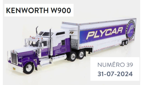 KENWORTH W900 ’PLYCAR’ тягач + прицеп - #39 IXO 1/43, масштабная модель, scale43, IXO грузовики (серии TRU)