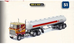 Ford CL 9000 (1979) - Citerne Citgo тягач + цистерна- #51 IXO 1/43