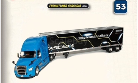 FREIGHTLINER CASCADIA тягач + прицеп #53 IXO 1/43, масштабная модель, scale43, IXO грузовики (серии TRU)