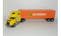 Freightliner FLD 112 1993 HYUNDAI тягач + прицеп #62 IXO 1/43, масштабная модель, scale43, IXO грузовики (серии TRU)
