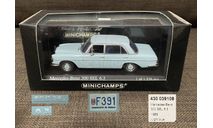 SALE!!! Mercedes 300 SEL 6.3 (W108/109) голубой - Minichamps 1/43, масштабная модель, Mercedes-Benz, scale43