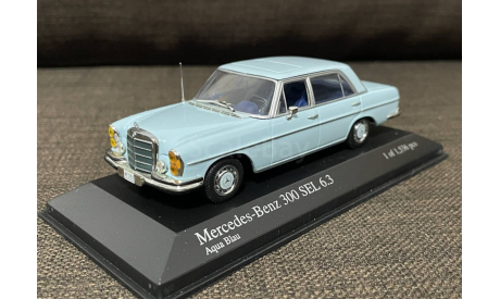 SALE!!! Mercedes 300 SEL 6.3 (W108/109) голубой -  Minichamps  1/43, масштабная модель, Mercedes-Benz, scale43