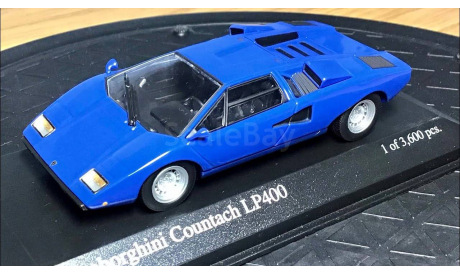 LAMBORGHINI COUNTACH LP400 1974 (синий) - Minichamps 1/43, масштабная модель, Solido, scale43