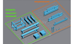 прицеп (полуприцеп) SCHMITZ 1:43 (КИТ для самостоятельной переделки)