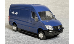SALE!!! Mercedes Sprinter 4x4 (синий фургон) - ТТ+ конверсия  1/43