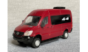 Mercedes Sprinter 4x4 (красный микроавтобус) - ТТ+ конверсия  1/43, масштабная модель, scale43, TemaToys, Mercedes-Benz