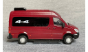 Mercedes Sprinter 4x4 (красный микроавтобус) - ТТ+ конверсия  1/43, масштабная модель, scale43, TemaToys, Mercedes-Benz