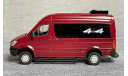 Mercedes Sprinter 4x4 (красный микроавтобус) - ТТ+ конверсия  1/43, масштабная модель, scale43, TemaToys, Mercedes-Benz