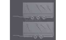 SALE -65% !!! kit ПРИЦЕП ТАНДЕМ (2 или 3 оси) - 1/43, масштабная модель, 1:43, Mercedes-Benz