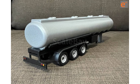 Полуприцеп цистерна (прицеп бочка) 3 оси серебро - 1/43, масштабная модель, 1:43, еМ, Renault
