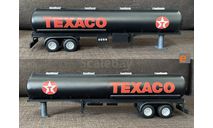 Полуприцеп цистерна (прицеп бочка) TEXACO чёрная - 1/43, масштабная модель, еМ, Peterbilt, scale43