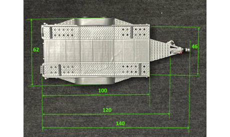 ПРИЦЕП 1:43 (КИТ для самостоятельной сборки), масштабная модель, Hand Made 3D, eM, scale43