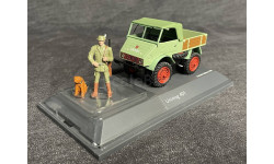 SALE !!! Unimog 401 mit Figuren - SCHUCO  1/43