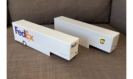 Полуприцеп фургон (прицеп) FedEx  - 1/43 IXO, масштабная модель, scale43, IXO грузовики (серии TRU), Peterbilt