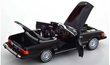 1/18 Mercedes 450 SL (W107) USA version 1979  чёрный - NOREV, масштабная модель, Mercedes-Benz, scale18