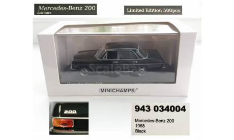 Mercedes 200 W115 Minichamps 1/43, масштабная модель, 1:43, Mercedes-Benz