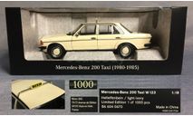 1/18 Mercedes 200 Taxi   (R123)   - NOREV 1/18, масштабная модель, Mercedes-Benz, scale18