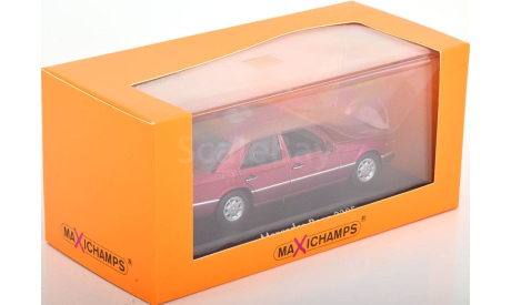Mercedes 230 E красный мет.  (W124) Minichamps  1/43, масштабная модель, scale43, Mercedes-Benz