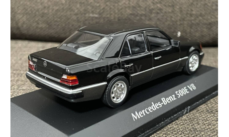 500E Mercedes 500 E  V8 (W124) черный Minichamps 1/43, масштабная модель, Mercedes-Benz, scale43
