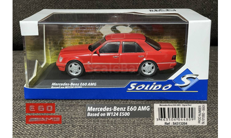 SALE !!! Mercedes E60 AMG W124 (красный)- SOLIDO 1/43, масштабная модель, scale43, Mercedes-Benz