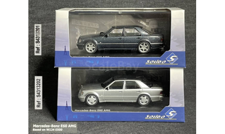 Mercedes E60 (W124) AMG 1994  (серебристый)- SOLIDO  1/43, масштабная модель, scale43, Mercedes-Benz