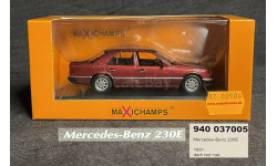 Mercedes 230 E красный мет.  (W124) Minichamps  1/43