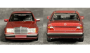 Mercedes 230 E красный мет.  (W124) Minichamps  1/43, масштабная модель, scale43, Mercedes-Benz