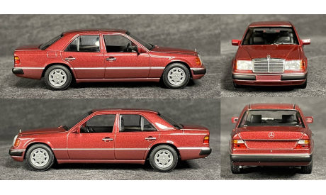 Mercedes 230 E красный мет.  (W124) Minichamps  1/43, масштабная модель, scale43, Mercedes-Benz