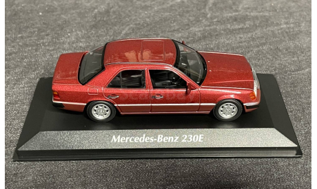 Mercedes 230 E красный мет.  (W124) Minichamps  1/43, масштабная модель, scale43, Mercedes-Benz