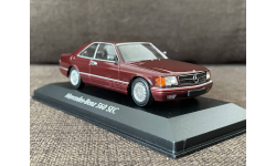 SALE!!! Mercedes 560 SEC (C126) 1980 т.красный - Minichamps  1/43