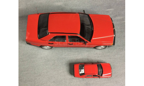 1/18 Mercedes 190E красный (W201) - MINICHAMPS, масштабная модель, scale18, Mercedes-Benz