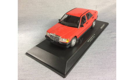 1/18 Mercedes 190E красный (W201) - MINICHAMPS, масштабная модель, scale18, Mercedes-Benz