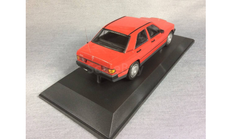 1/18 Mercedes 190E красный (W201) - MINICHAMPS, масштабная модель, scale18, Mercedes-Benz