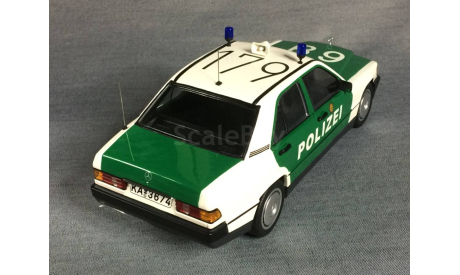 1/18 Mercedes 190E POLIZEI (W201) - MINICHAMPS, масштабная модель, scale18, Mercedes-Benz