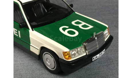 1/18 Mercedes 190E POLIZEI (W201) - MINICHAMPS, масштабная модель, scale18, Mercedes-Benz