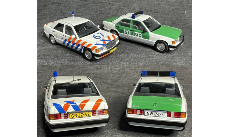 SALE !! 1/18 Mercedes 190E  Verkehrspolizei Niederlande (W201) 1993, масштабная модель, Mercedes-Benz, Triple9, scale18