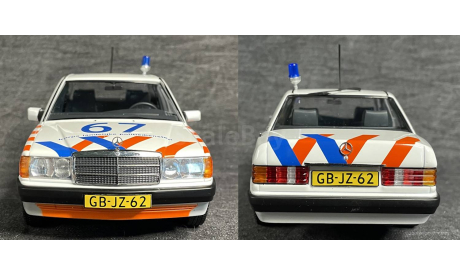 SALE !! 1/18 Mercedes 190E  Verkehrspolizei Niederlande (W201) 1993, масштабная модель, Mercedes-Benz, Triple9, scale18
