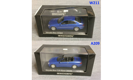 SALE!!! Mercedes W209 (A209) CLK  Minichamps  1/43, масштабная модель, Mercedes-Benz, scale43