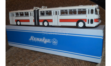 Икарус-180(гармошка), масштабная модель, 1:43, 1/43, Советский Автобус, Ikarus