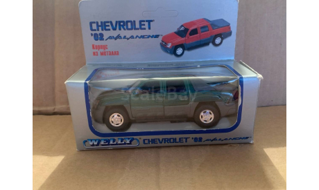 Модель Chevrolet Avalanche Welly 1:36, масштабная модель, scale35